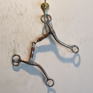 Western Sweeping Shank Bit With Copper Rollers 5 In